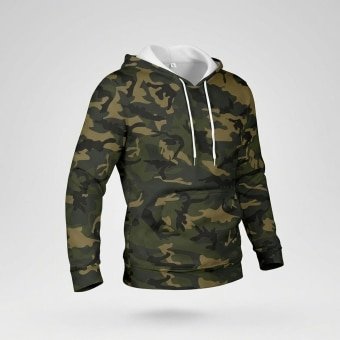 Dark green camo hoodie