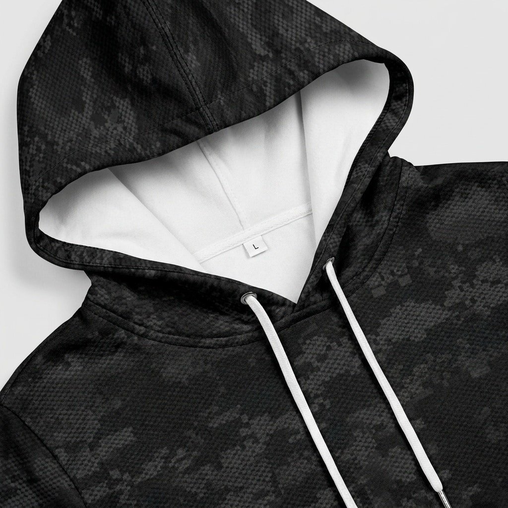 Digital black camo hoodie