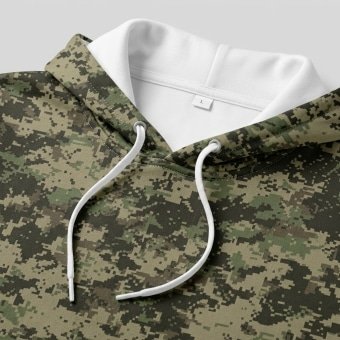 Digital green camo hoodie
