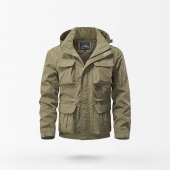 Chaqueta de campo táctica con capucha para hombre