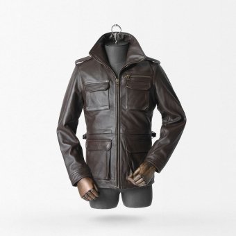 Chaqueta táctica M-65 de cuero