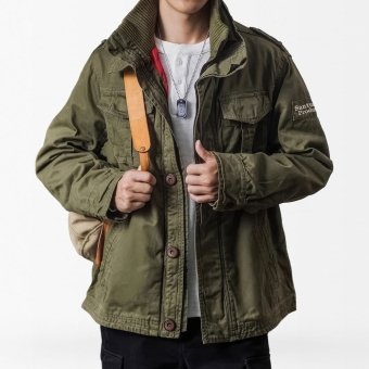 Chaqueta táctica de campo verde militar para hombre