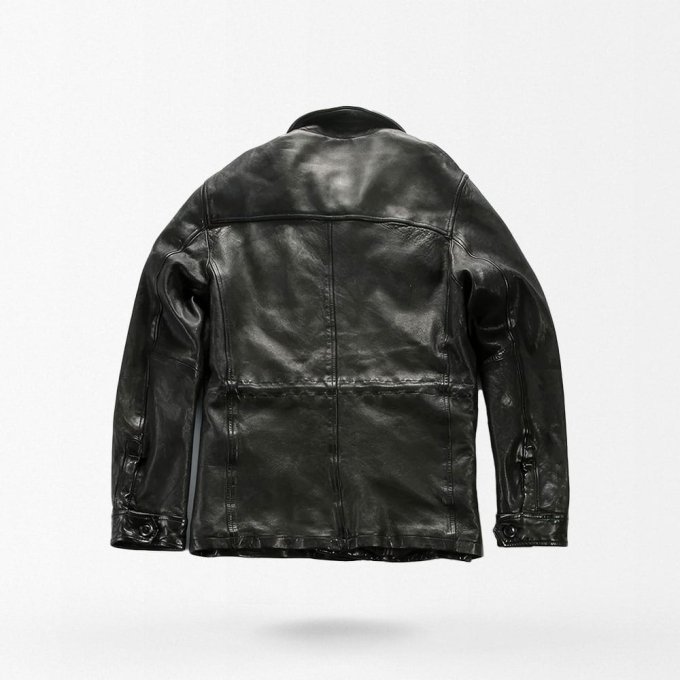 Chaqueta táctica de cuero para hombre - Imagen 4