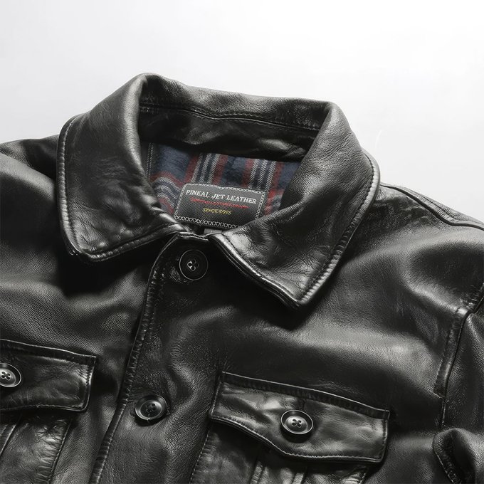 Chaqueta táctica de cuero para hombre - Imagen 5