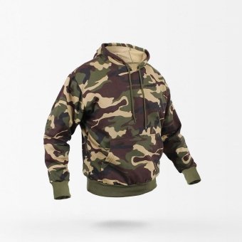 Sudadera con capucha camuflaje militar