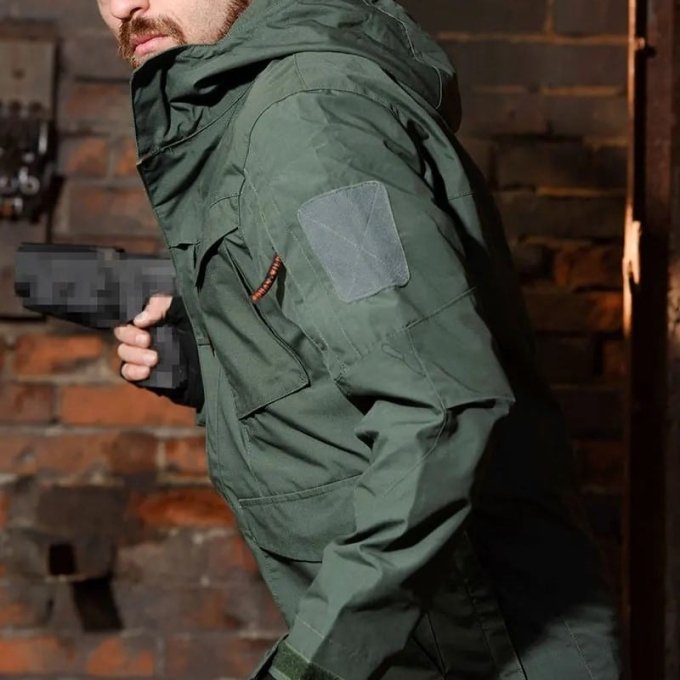 Chaqueta militar M-65 verde oliva - Imagen 3