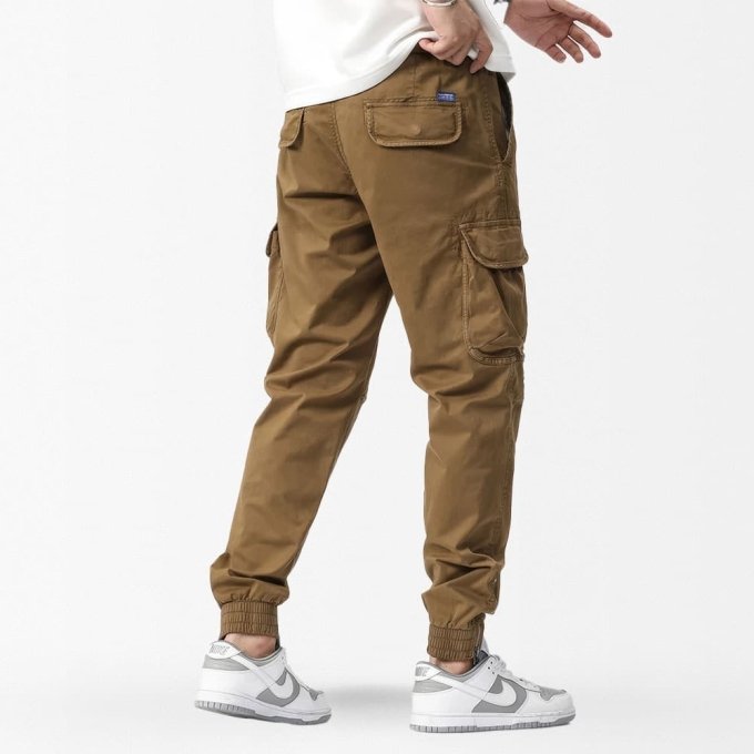 Pantalones cargo slim fit militares - Imagen 5