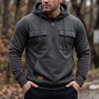 tactical Half Zipper hoodie
