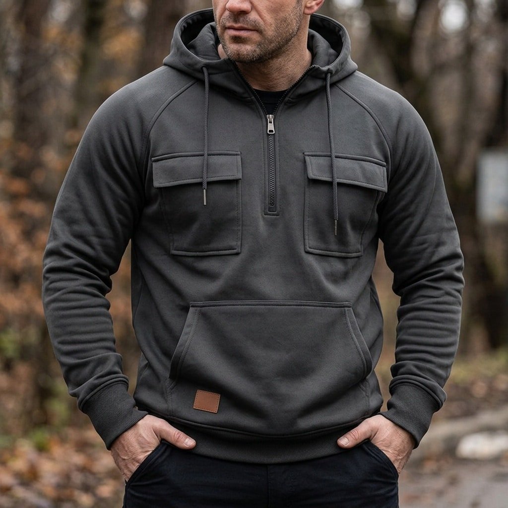 tactical Half Zipper hoodie