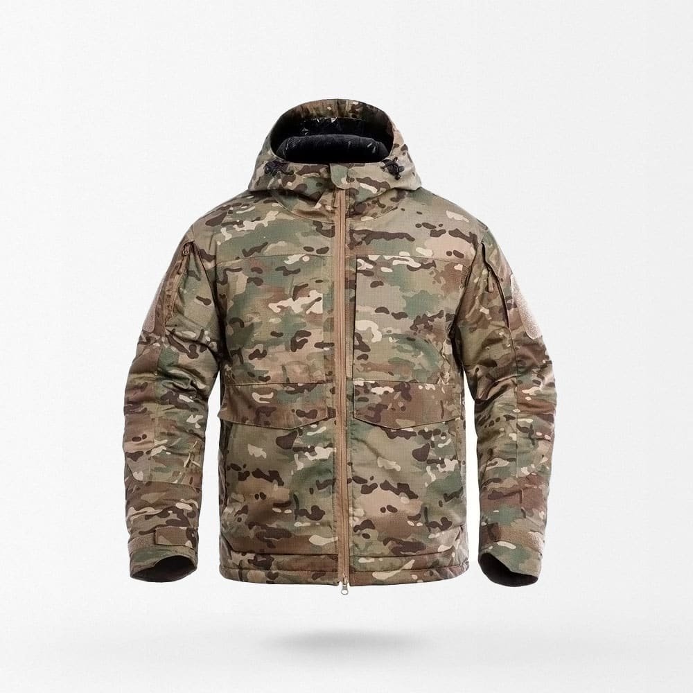 Chaqueta táctica de invierno con capucha