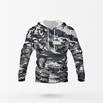 Sudadera con capucha camuflaje urbano