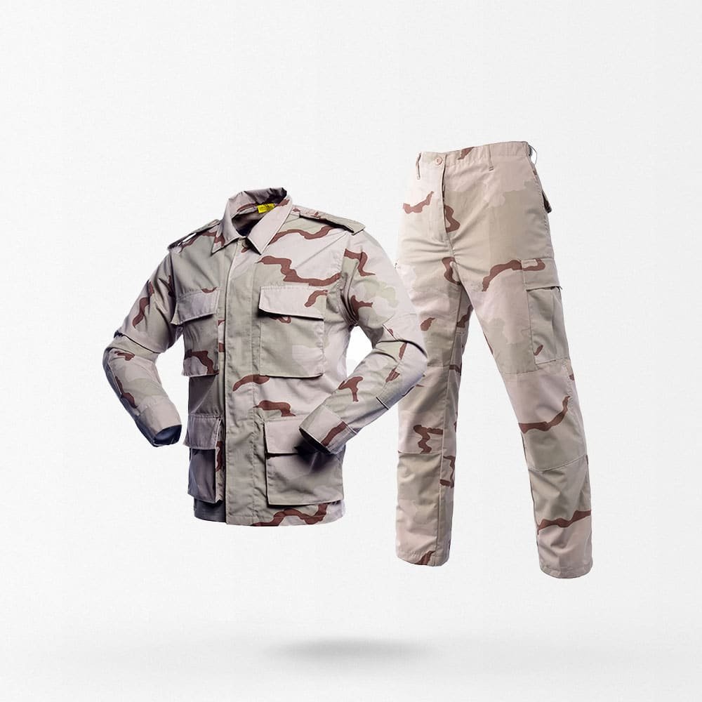 Uniforme de combate BDU desierto 3 colores