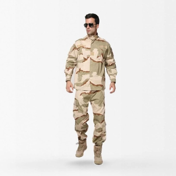 Uniforme militar de camuflaje desértico 3 colores - Imagen 2