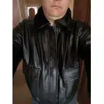 Flight jacket B3 con cuello de piel Marrón photo review