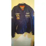 Chaqueta de vuelo MA-1 verde oliva con parches photo review