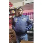 Cazadora MA-1 con parches azul marino photo review