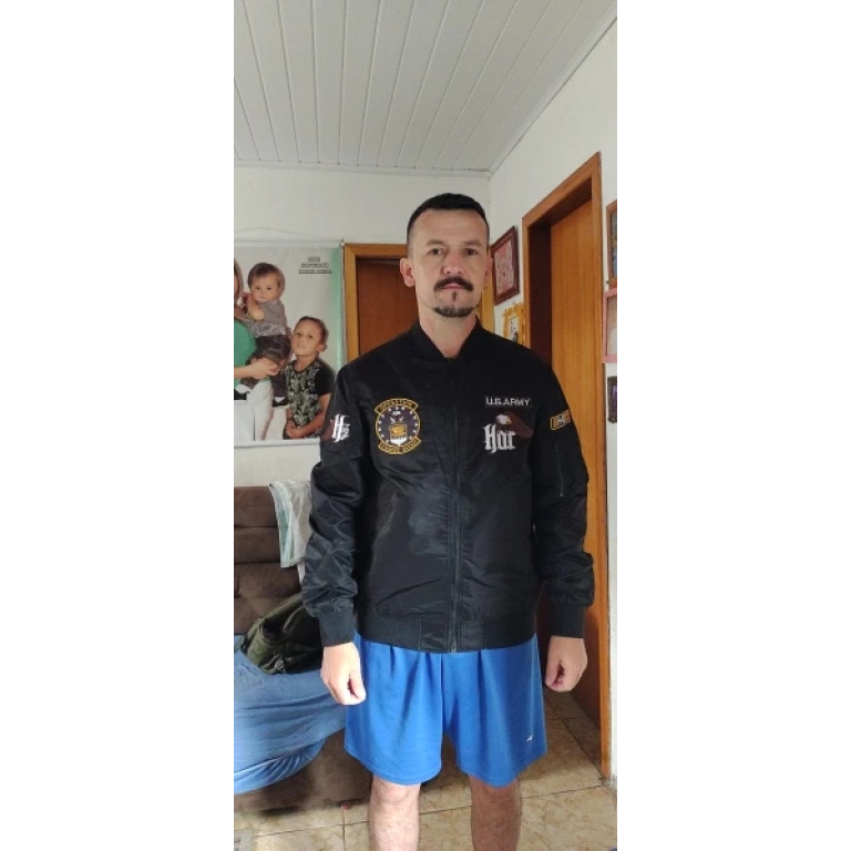 Chaqueta táctica militar de vuelo para hombre photo review