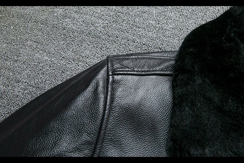 Flight jacket B3 with fur collar Black