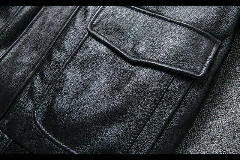 Flight jacket B3 with fur collar Black