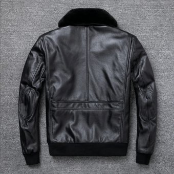 Flight jacket B3 with fur collar Black