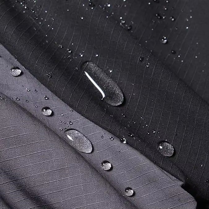 Chaqueta cortavientos táctica MCT negra y gris - Imagen 4