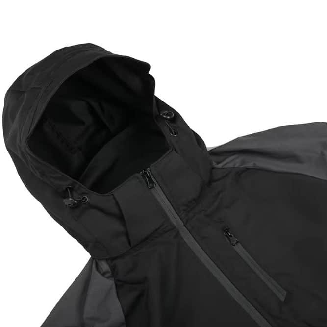 Chaqueta cortavientos táctica MCT negra y gris - Imagen 2