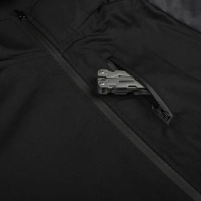 Chaqueta cortavientos táctica negra MCT - Imagen 2