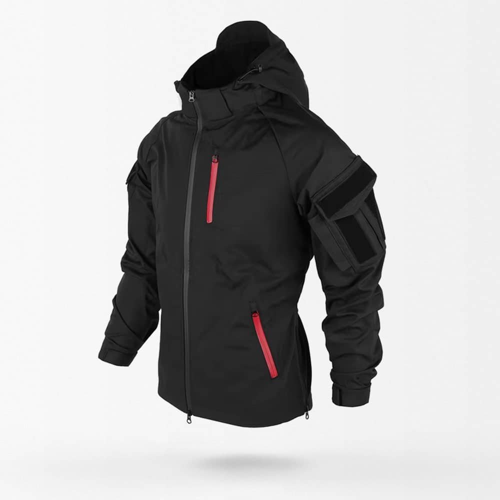 Chaqueta cortavientos táctica negra MCT