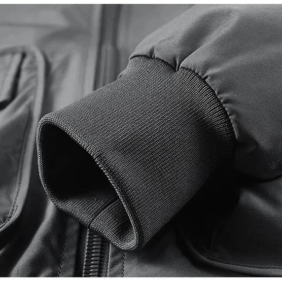 Chaqueta bomber táctica con bolsillos cargo y cuello - Imagen 8