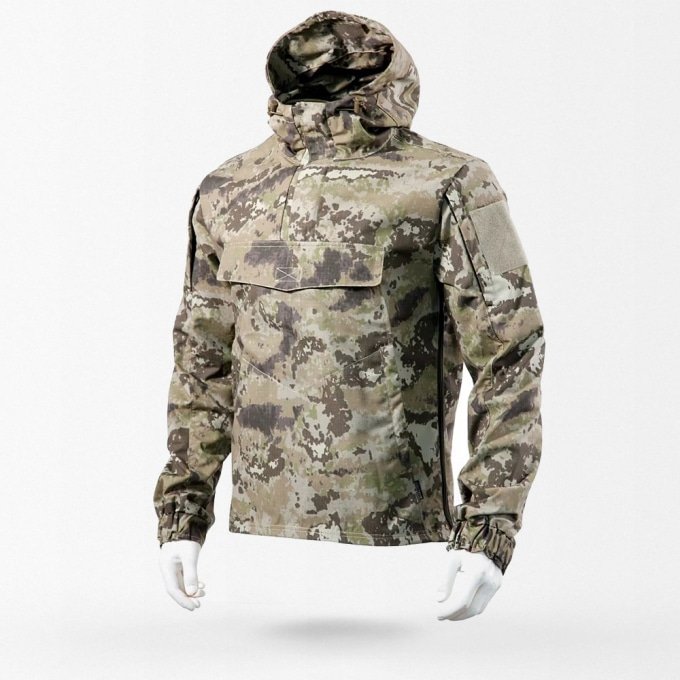 Anorak cortavientos táctico camuflado
