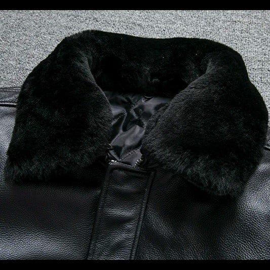 Black-B-3-Leather-Bomber-Jacket-with-Fur-Collar
