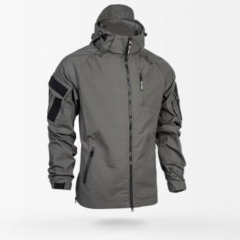 Chaqueta táctica cortavientos gris MCT