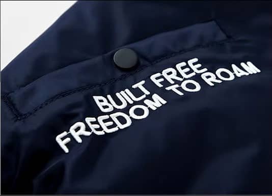 Cazadora MA-1 con parches azul marino - Imagen 7