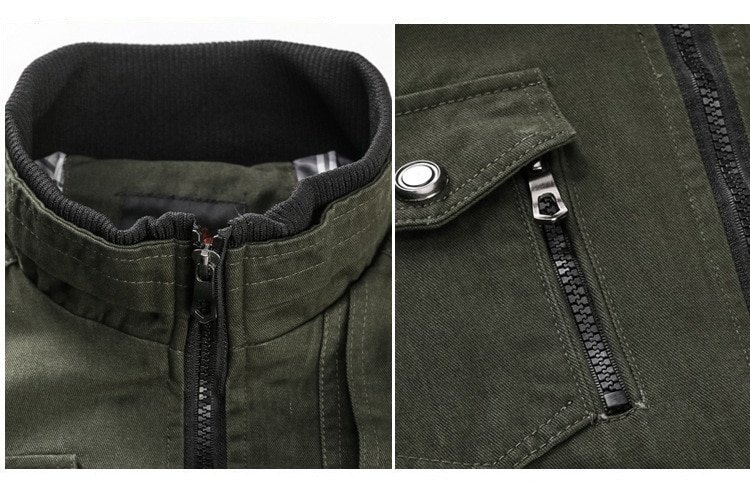 Chaqueta bomber militar para hombre - Imagen 6