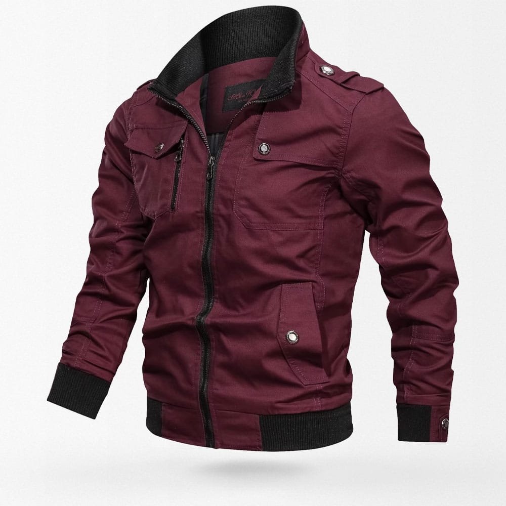 Chaqueta bomber militar para hombre