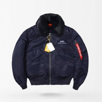 Chaqueta bomber militar de vuelo 45P azul marino