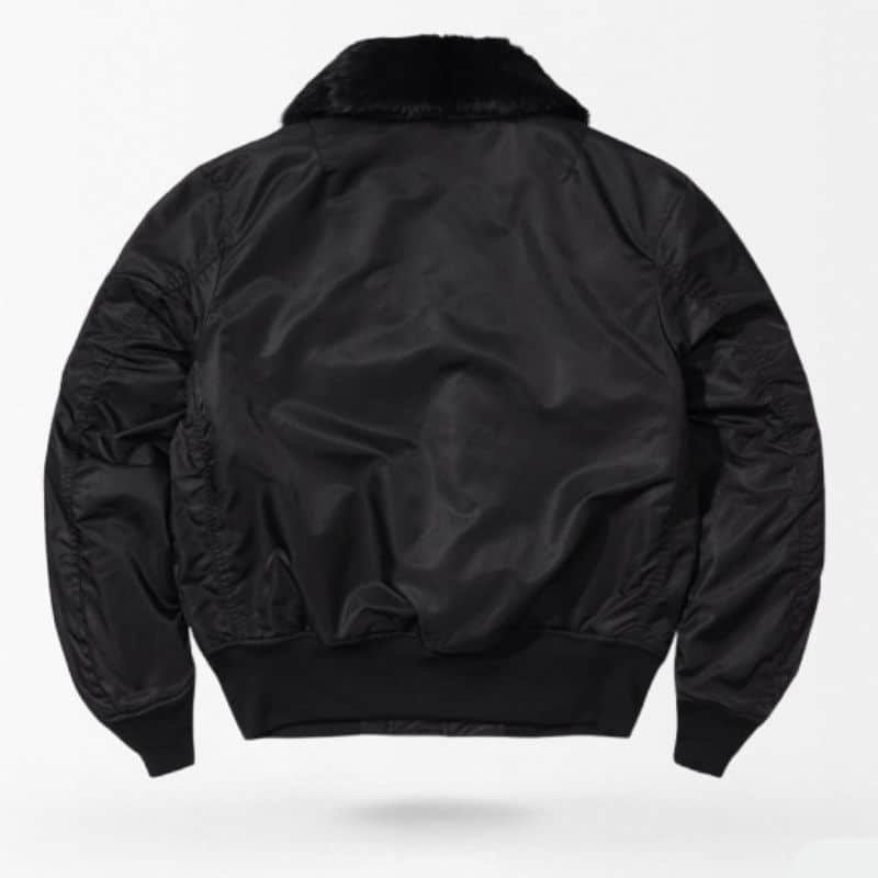 Chaqueta bomber de vuelo militar 45P negra - Imagen 2