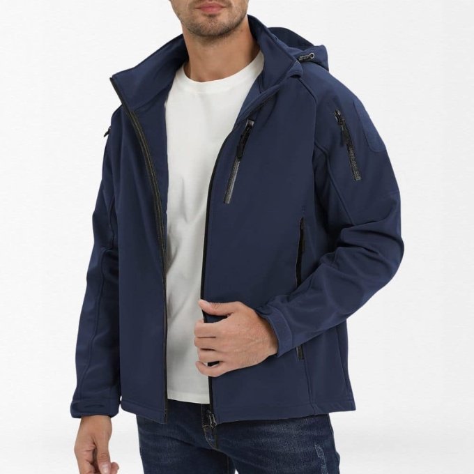 Chaqueta táctica rompevientos azul marino MCT - Imagen 3