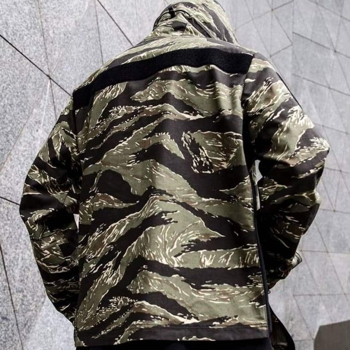 Anorak cortavientos táctico camuflaje Tiger Stripe - Imagen 4