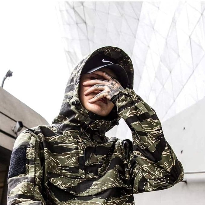 Anorak cortavientos táctico camuflaje Tiger Stripe - Imagen 6