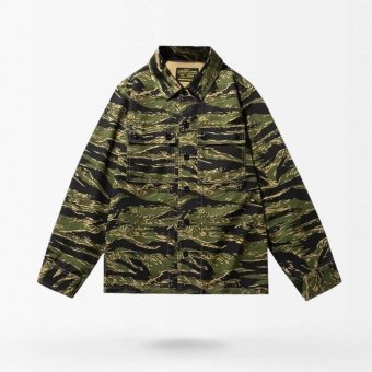 Camisa de botones con camuflaje Tiger Stripe