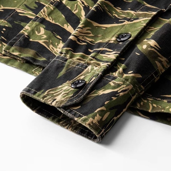 Camisa de botones con camuflaje Tiger Stripe - Imagen 7