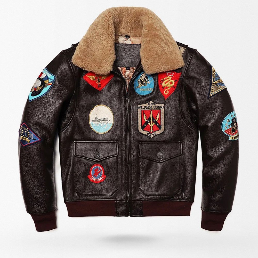 Chaqueta bomber de cuero Top Gun Maverick