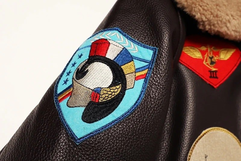 Chaqueta bomber de cuero Top Gun Maverick - Imagen 6