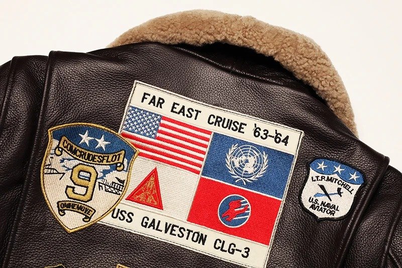Chaqueta bomber de cuero Top Gun Maverick - Imagen 12