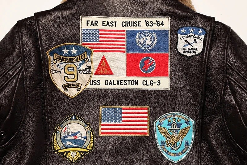 Chaqueta bomber de cuero Top Gun Maverick - Imagen 11