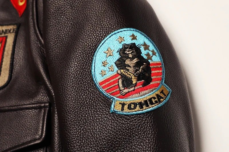 Chaqueta bomber de cuero Top Gun Maverick - Imagen 10