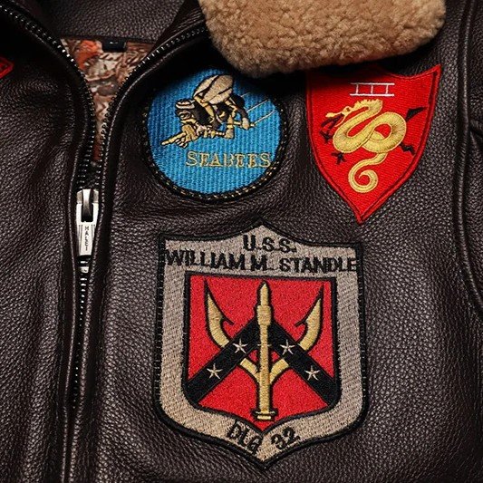 Chaqueta bomber de cuero Top Gun Maverick - Imagen 16