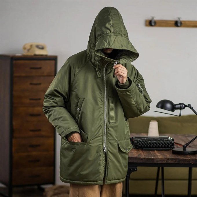 Parka militar USAF 3B verde - Imagen 2