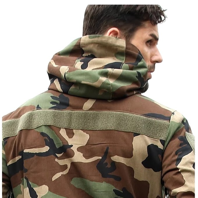 Anorak rompevientos camuflaje Woodland M81 - Imagen 6
